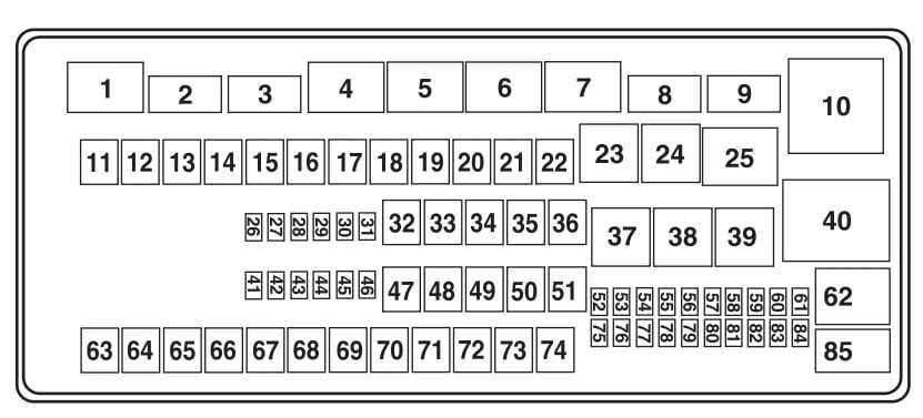 mercedes ml350 fuse box diagram