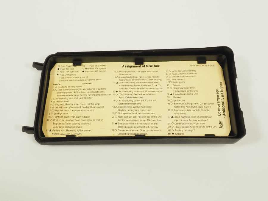 mercedes r129 fuse diagram