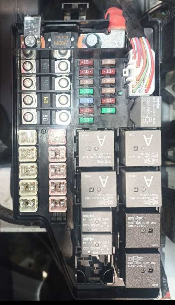 mf231 fuse box wire diagram colors