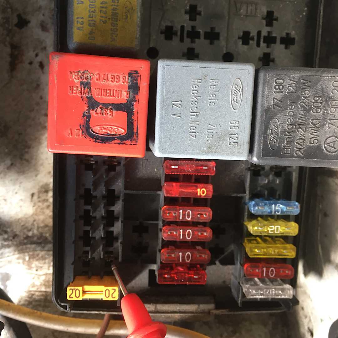 mk2 escort fuse box diagram