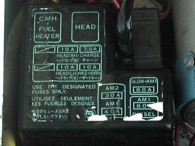 nissan 720 fuse box diagram