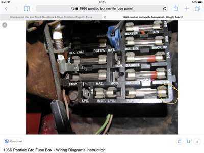pontiac bonneville fuse box diagram