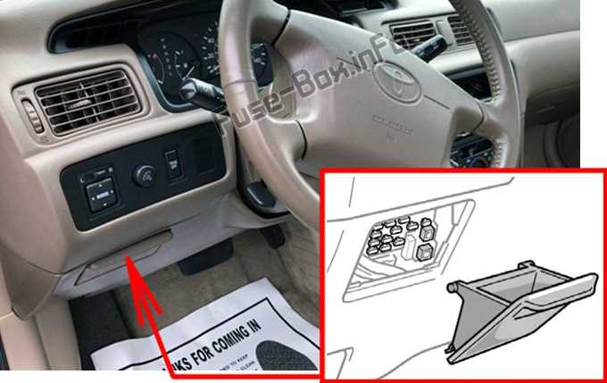 toyota camry 2000 fuse box diagram