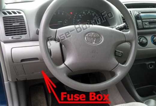 toyota camry 2002 fuse box diagram
