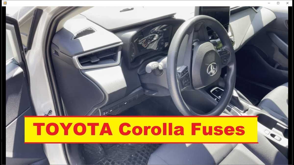 toyota corolla 2020 fuse box diagram