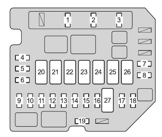 toyota yaris 2011 fuse box diagram