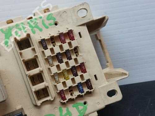 toyota yaris fuse box diagram