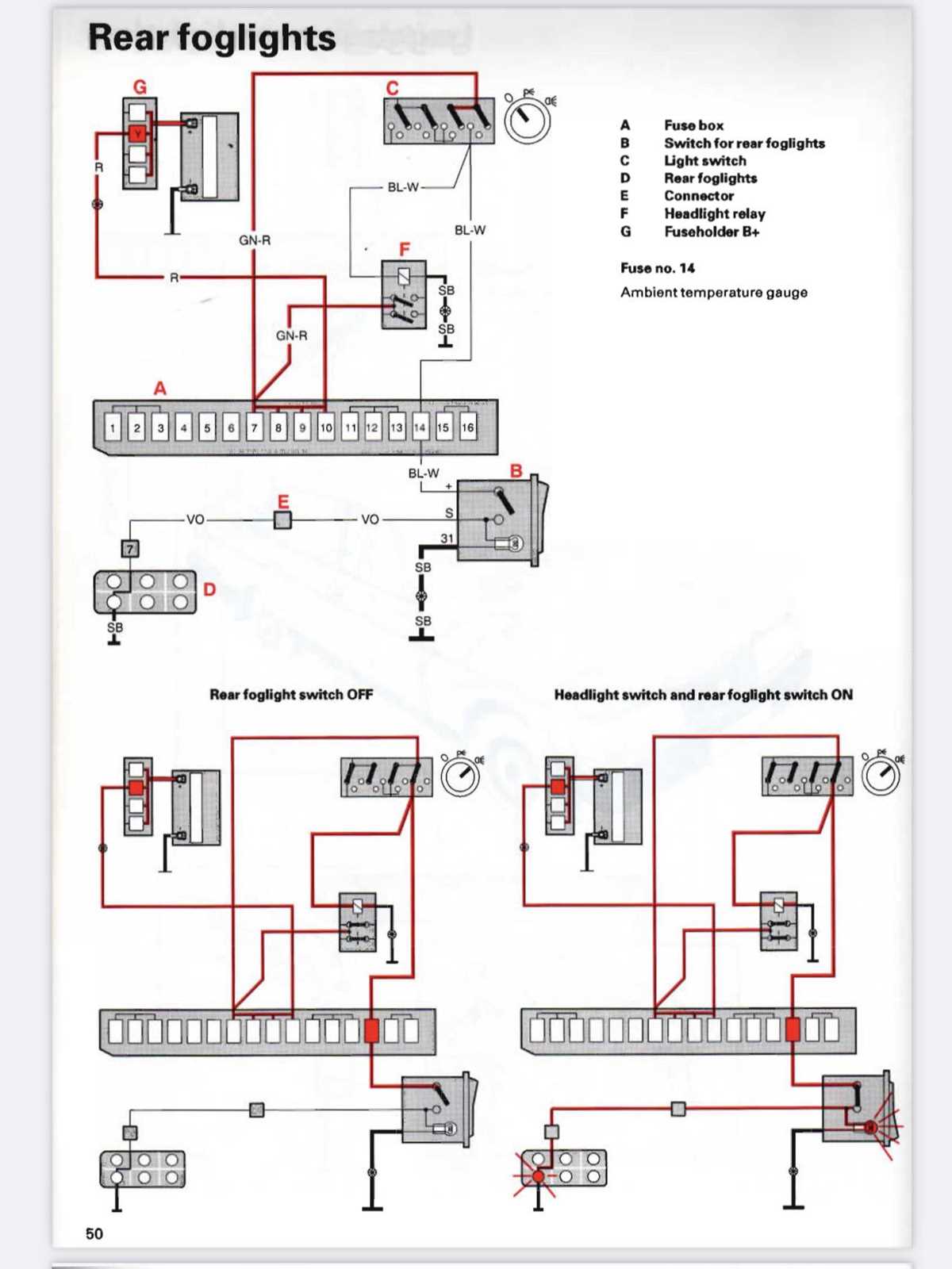 volvo 240 fuse diagram