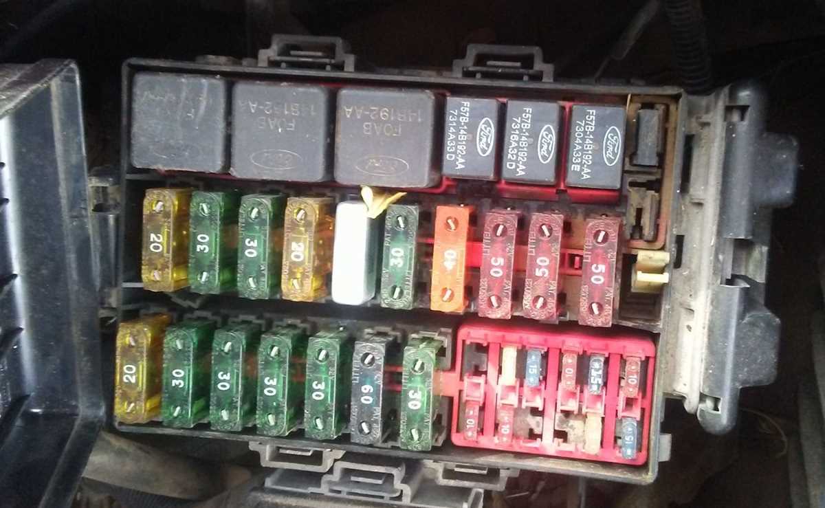 1999 ford super duty fuse panel diagram