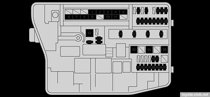 toyota yaris 2007 fuse box diagram