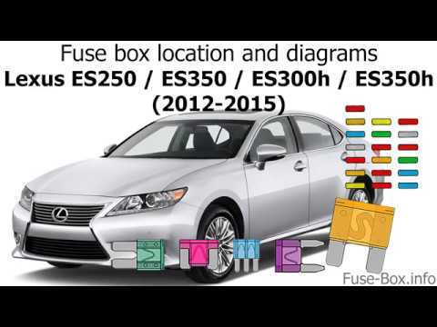 2012 lexus es 350 fuse box diagram