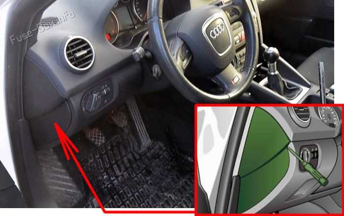 audi a3 2006 fuse box diagram