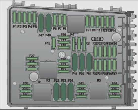 audi a3 2011 fuse box diagram