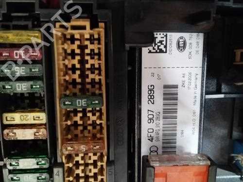 audi a6 c6 trunk fuse box diagram