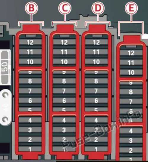 audi q5 2015 fuse box diagram