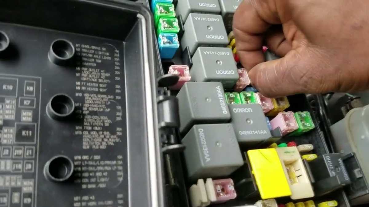 dodge nitro fuse box diagram