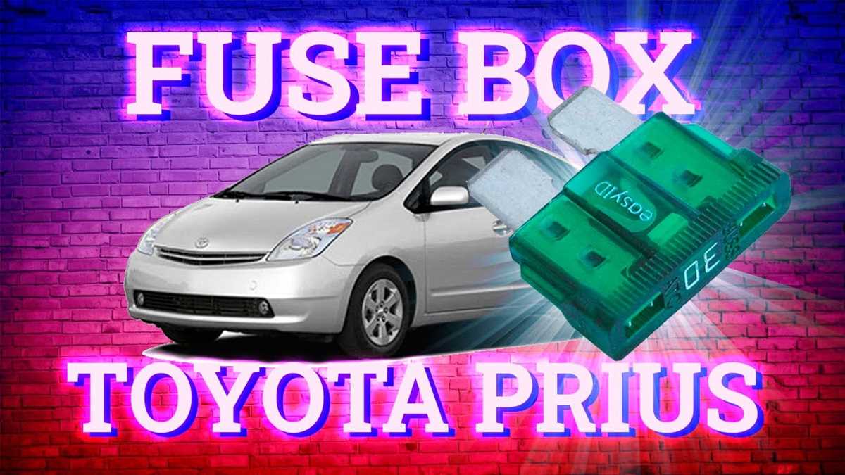 prius gen 2 fuse box diagram