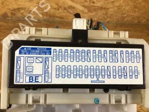 toyota belta fuse box diagram