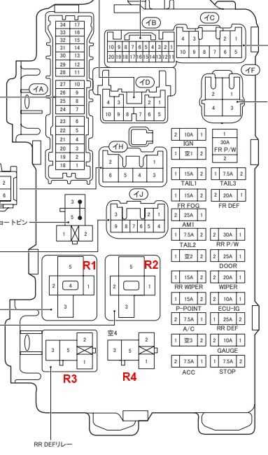 96 toyota corolla fuse box diagram