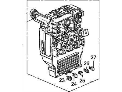 1990 honda accord under dash fuse box diagram