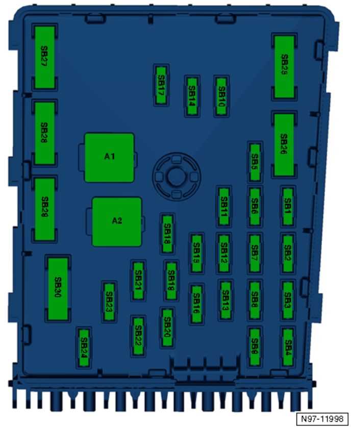 2013 volkswagen beetle fuse diagram