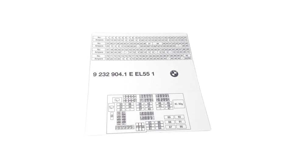 bmw 328i 2011 fuse box diagram
