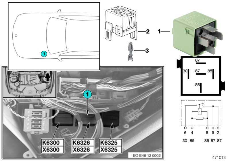 bmw e46 318i fuse box diagram
