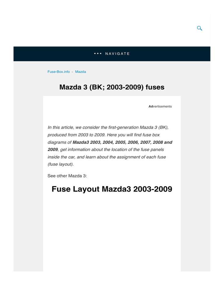 2008 mazda 3 fuse diagram 2008 mazda 3 fuse diagram