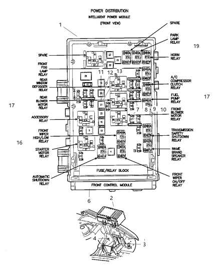 chrysler town and country fuse box diagram