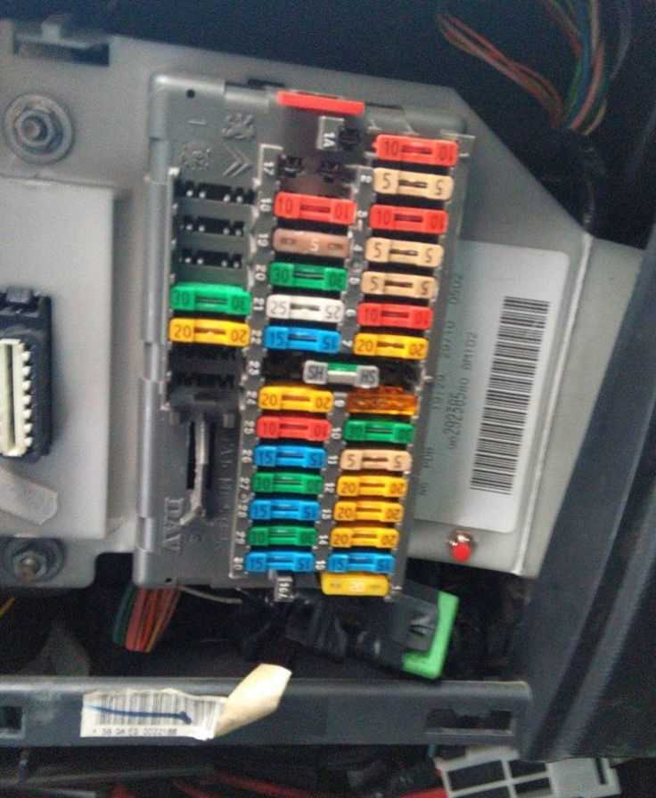 citroen xsara picasso fuse box diagram