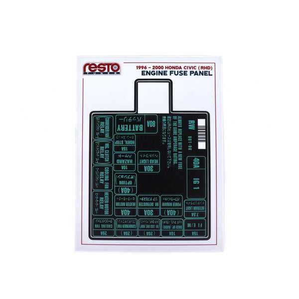 civic 2000 fuse box diagram