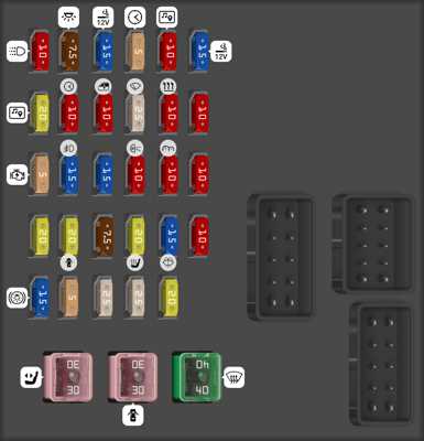 1996 lexus es300 door fuse box diagram