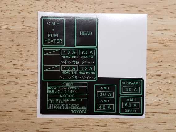 1980 toyota sr5 fuse box diagram