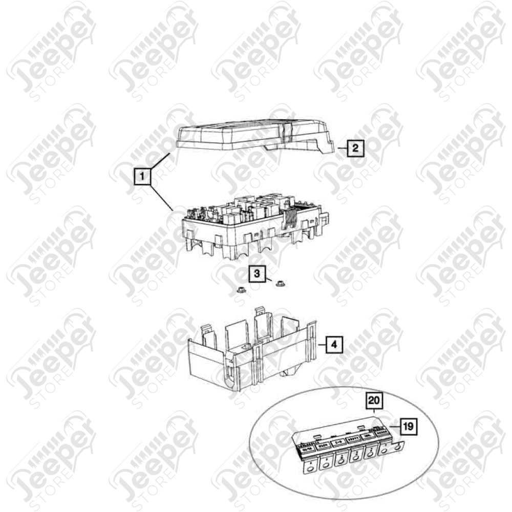 jeep gladiator fuse box diagram