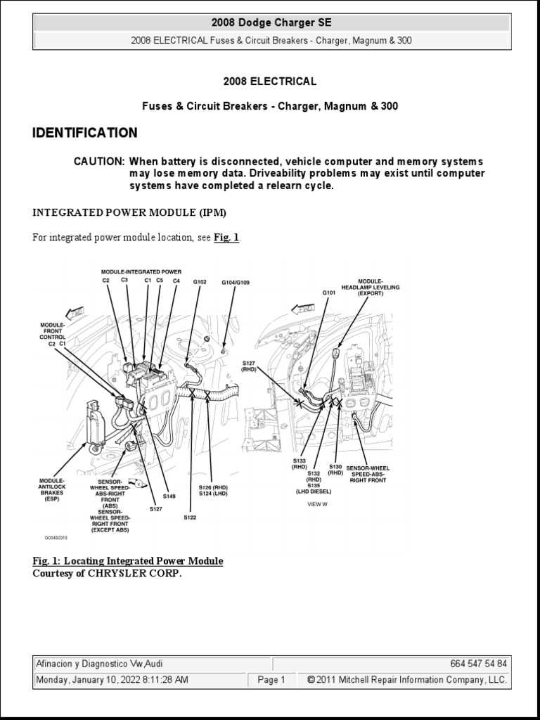 2006 dodge charger 3.5 fuse box diagram