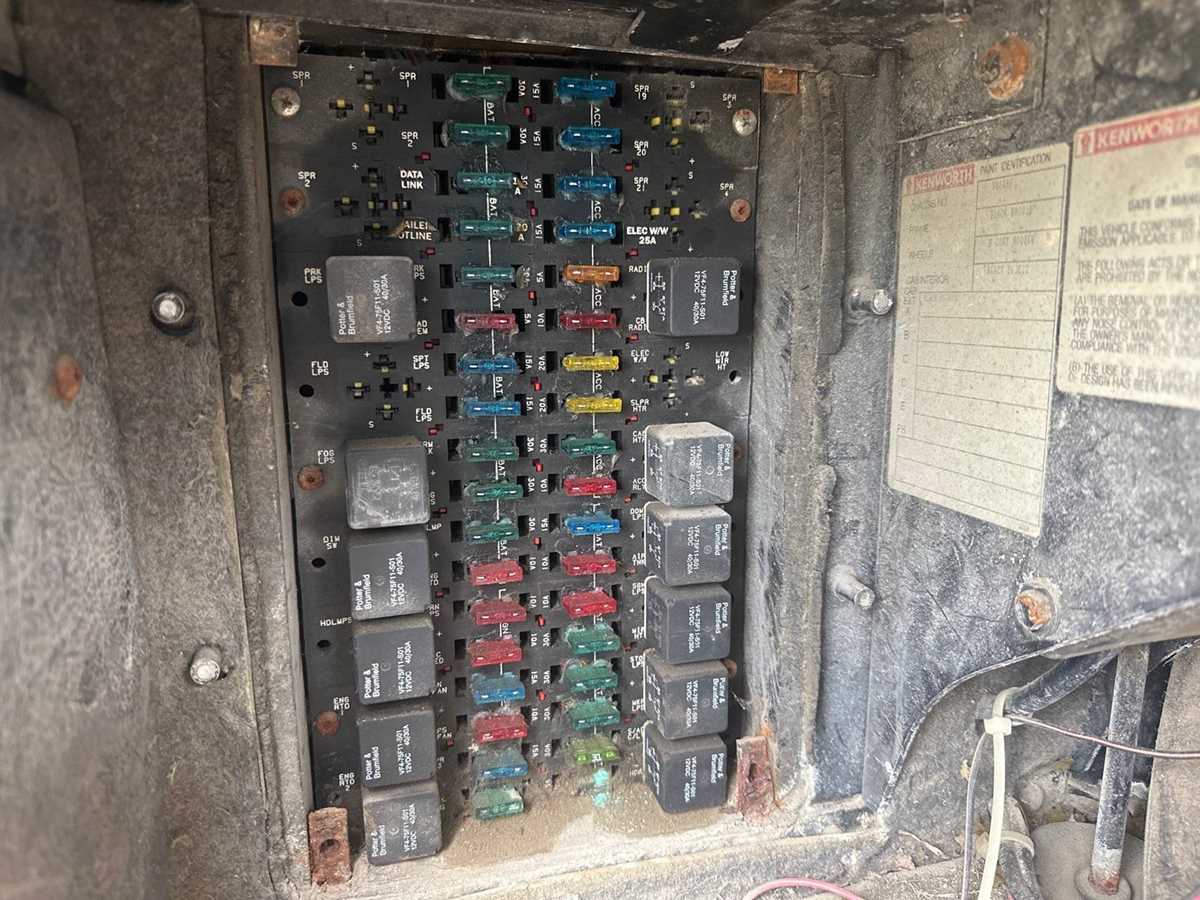 diagram kenworth t800 fuse panel cover