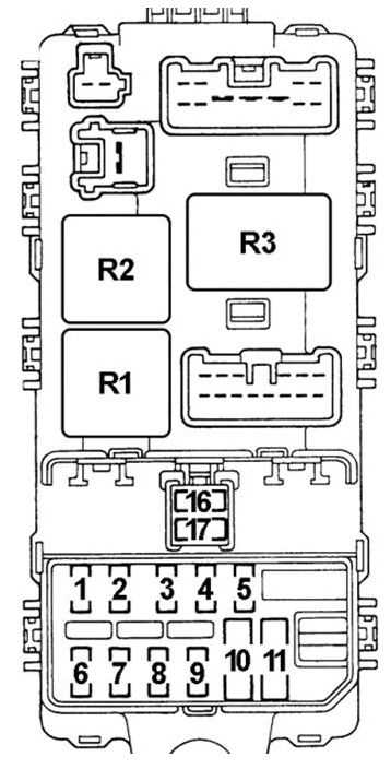 2020 mitsubishi mirage fuse box diagram