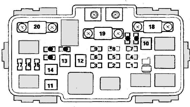 2005 honda element under dash fuse box diagram