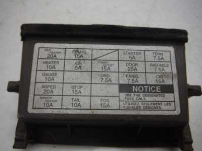 97 toyota camry fuse box diagram
