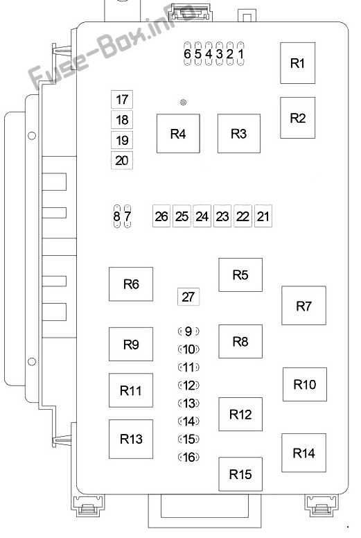 dodge charger fuse box diagram