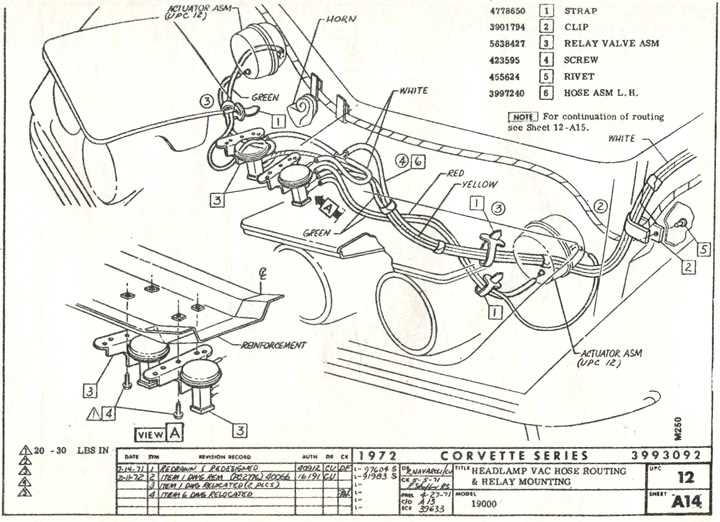 1972 c3 corvette fuse box diagram
