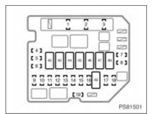 toyota vios 2009 fuse box diagram