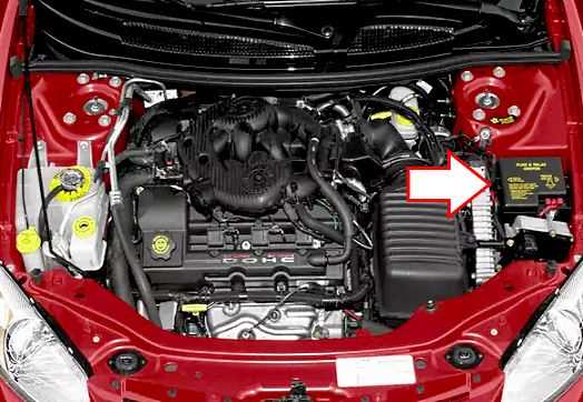 2006 chrysler sebring under hood fuse box diagram