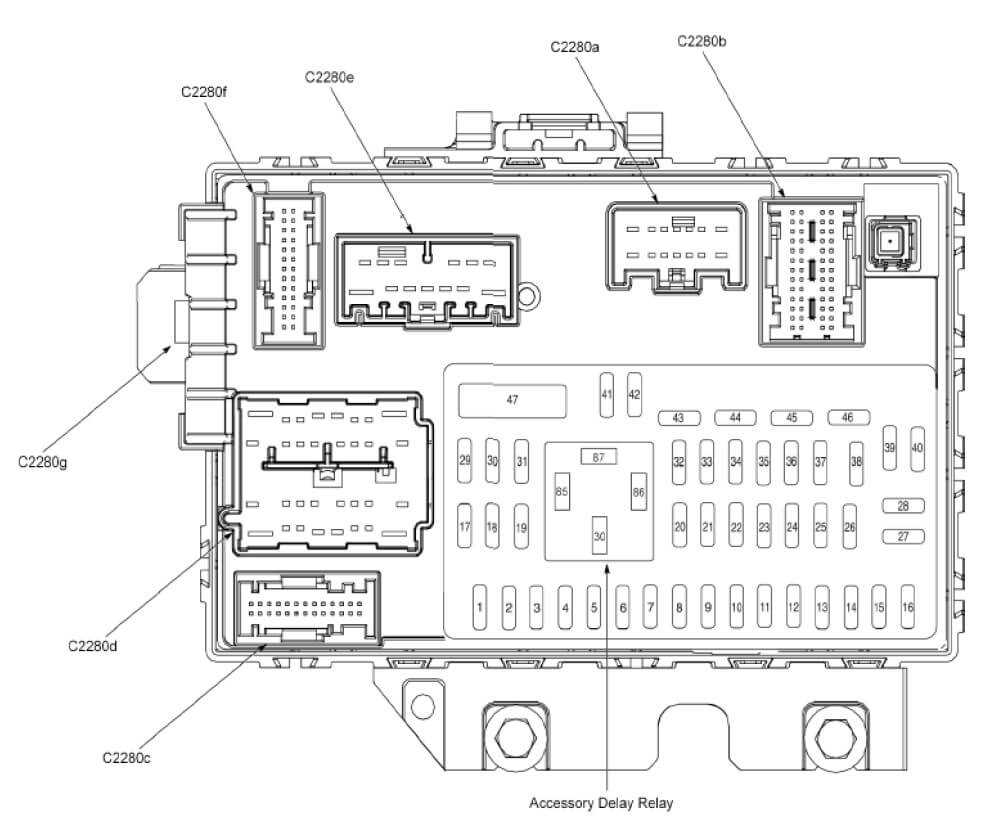 2010 focus fuse box diagram