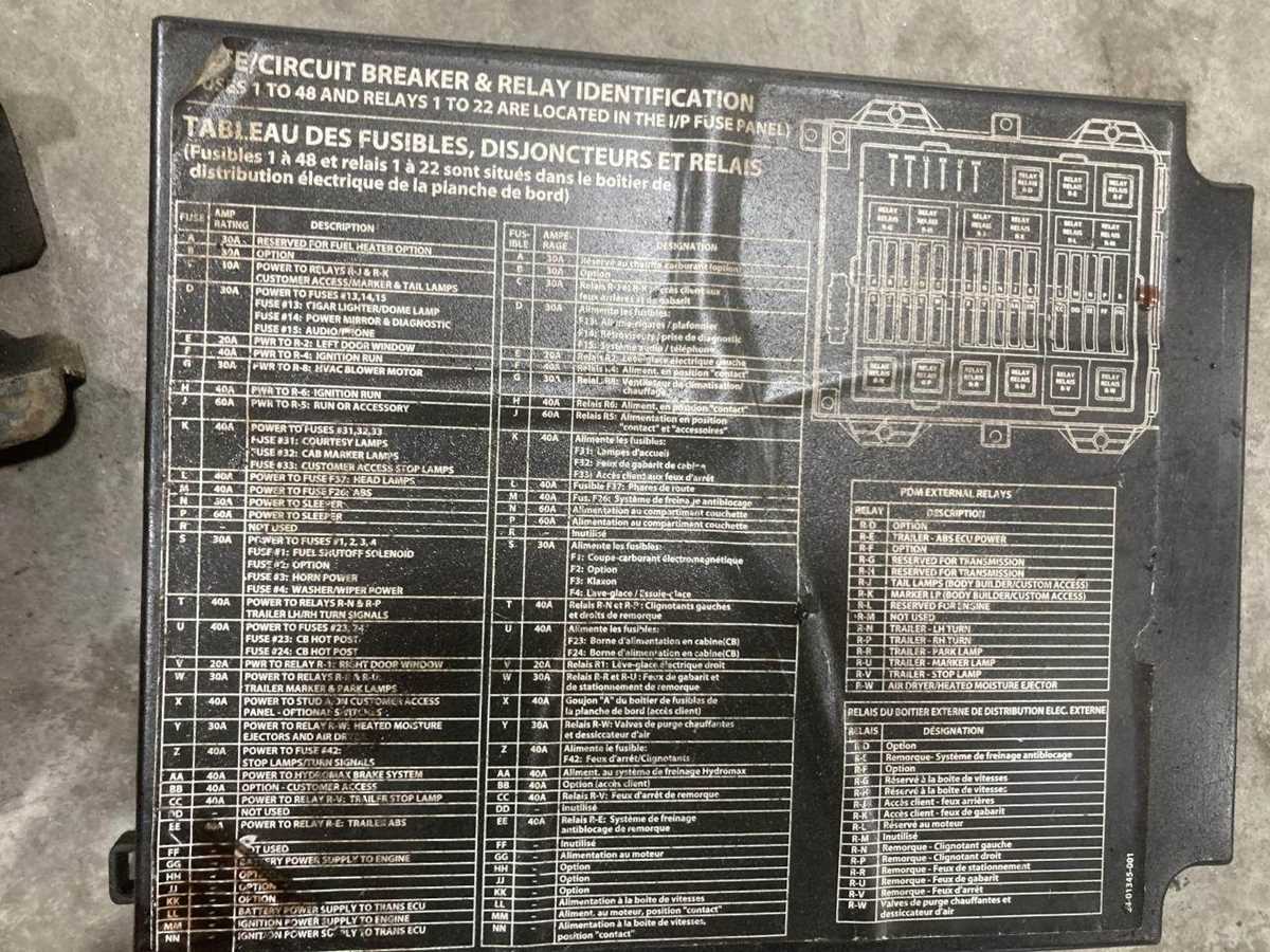 international eagle 9800i fuse box diagram