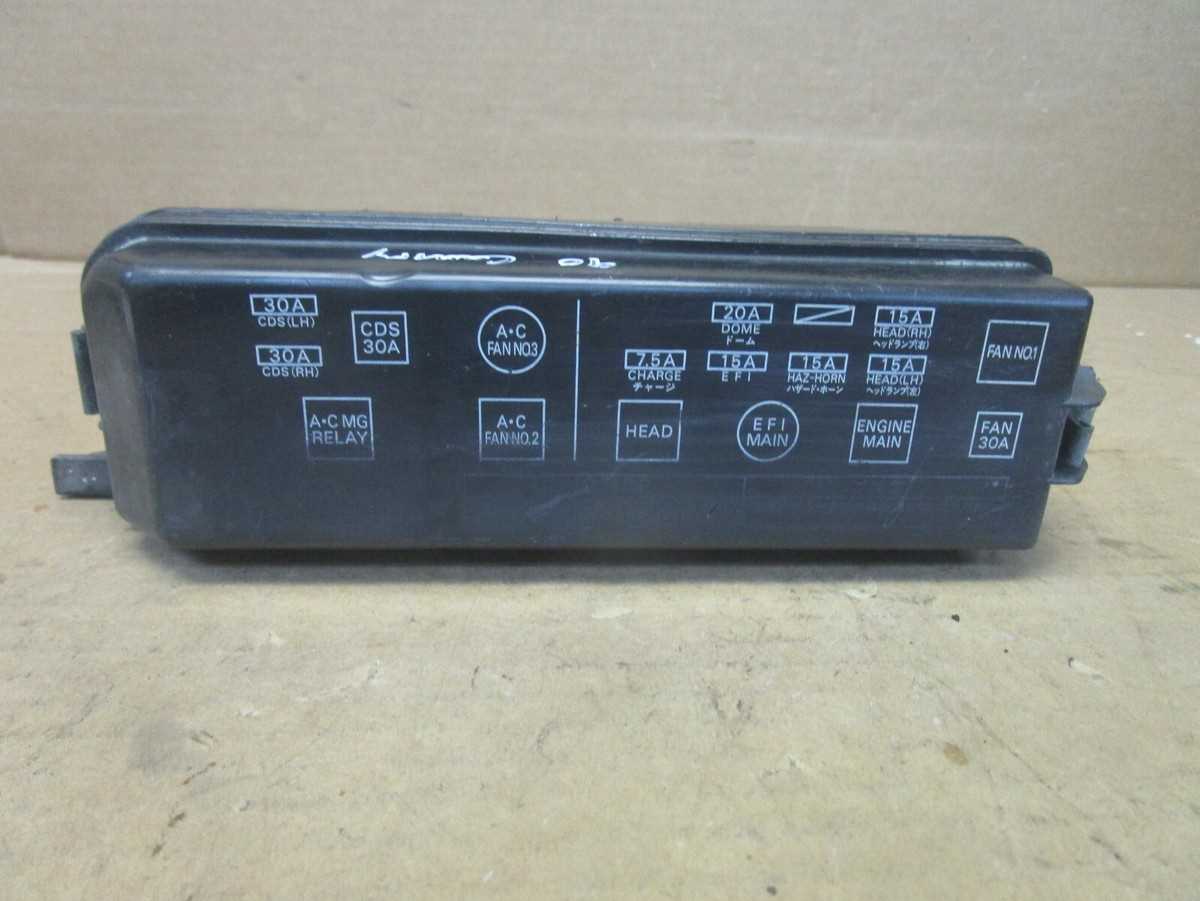 1990 toyota camry fuse box diagram