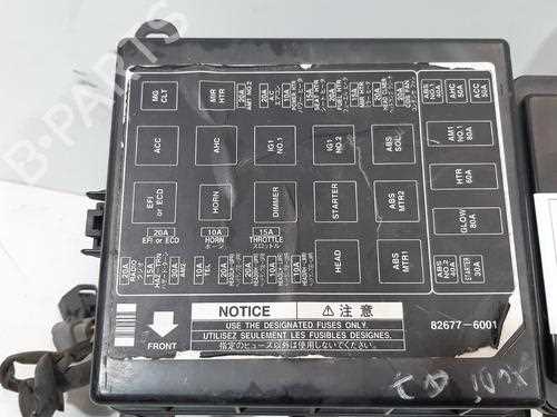 toyota land cruiser 100 fuse box diagram