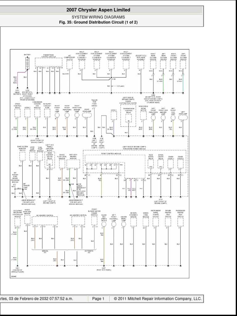 chrysler aspen fuse diagram