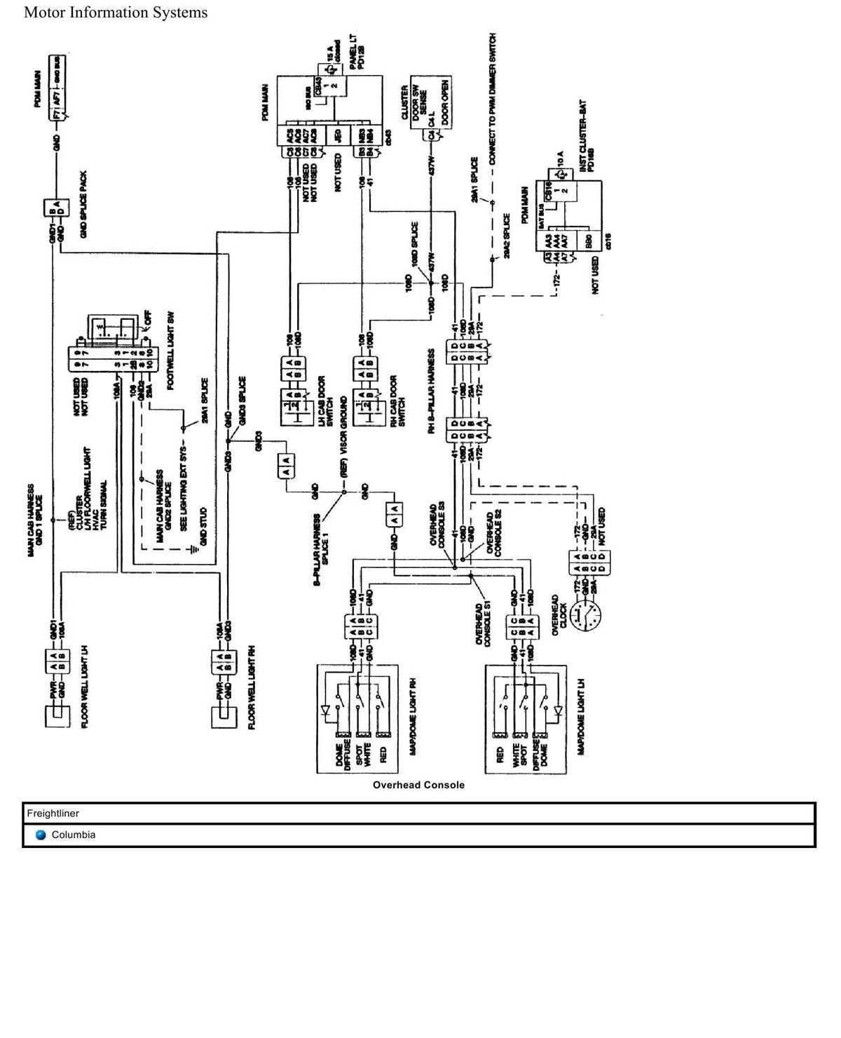freightliner century fuse diagram