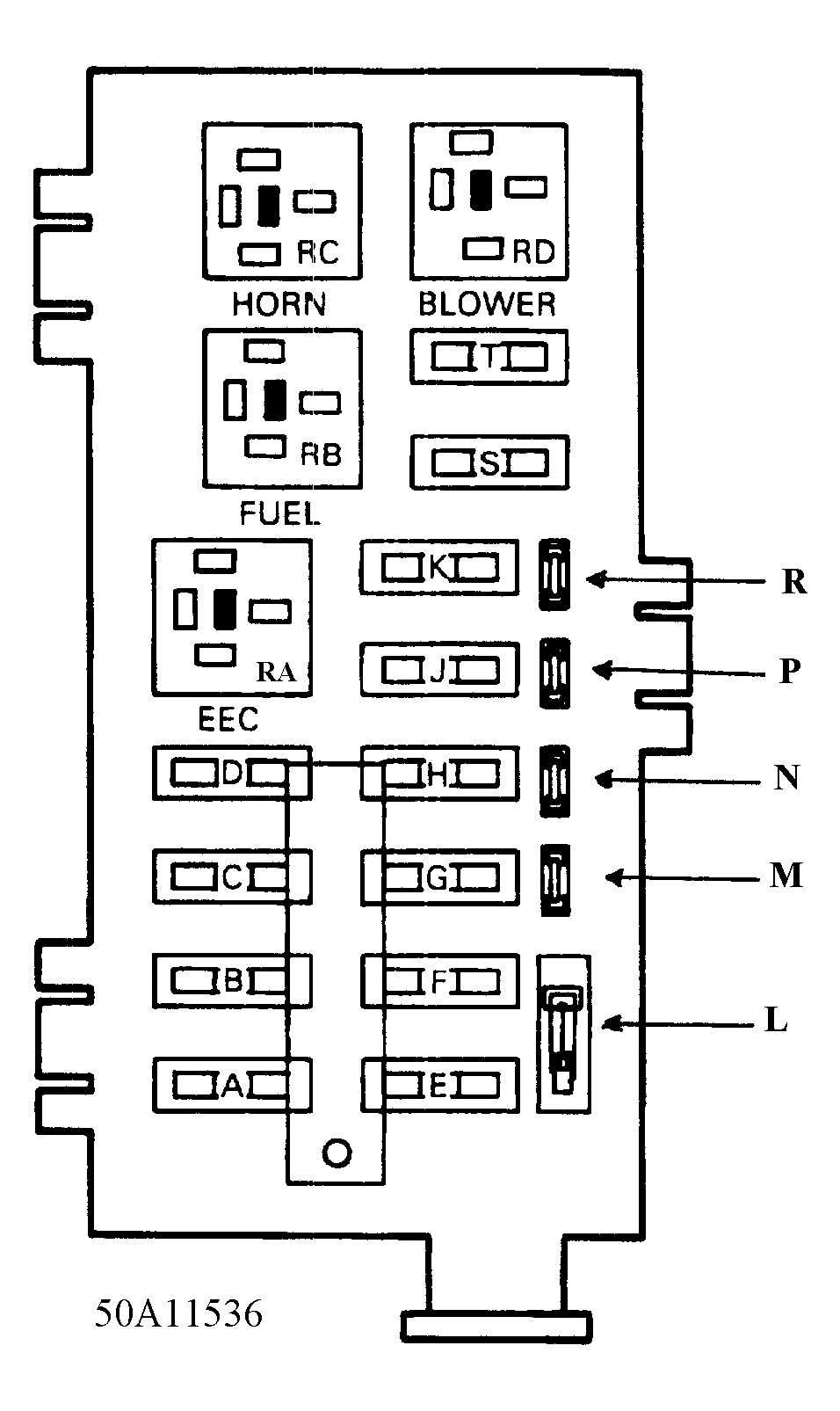 94 ford econoline fuse box diagram